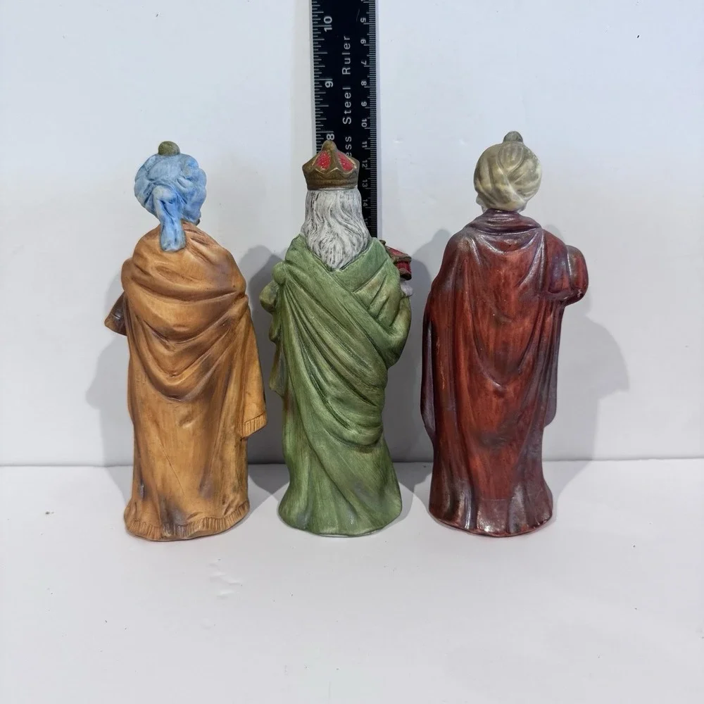 Vintage Homco Nativity Scene Wisemen Set‎ Of 3 #5207P